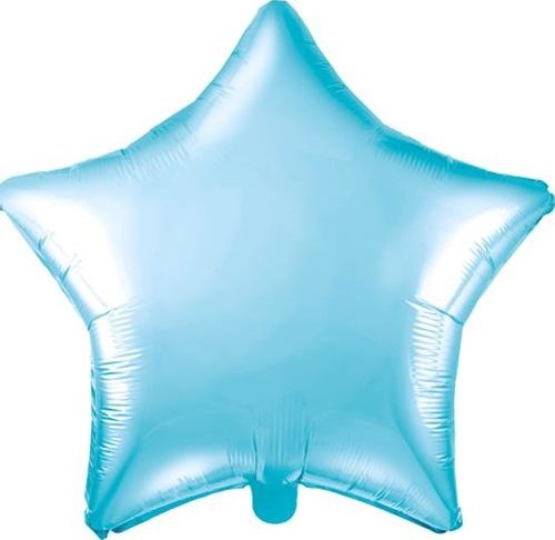 Party Deco Balon foliowy Gwiazdka, blekitny, 48cm uniwersalny PARX1291 (5902230780262)