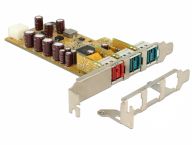 DELOCK PCIe Card Powered USB > 1x 24V + 2x 12V karte