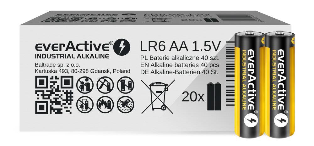 everActive Industrial Alkaline LR6 40 pc Baterija