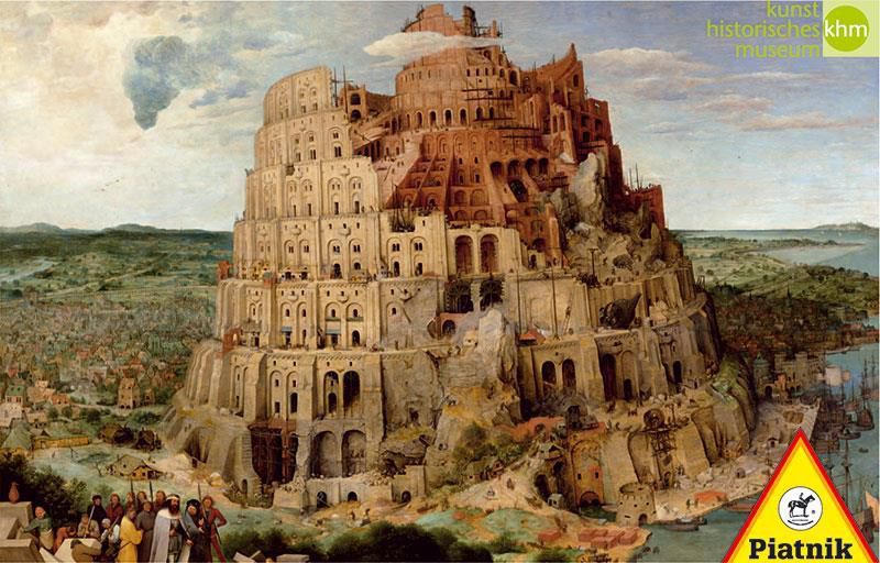 Piatnik Brueghel. Wieza Babel, 1000 elementow (69198) 69198 (9001890563942) puzle, puzzle