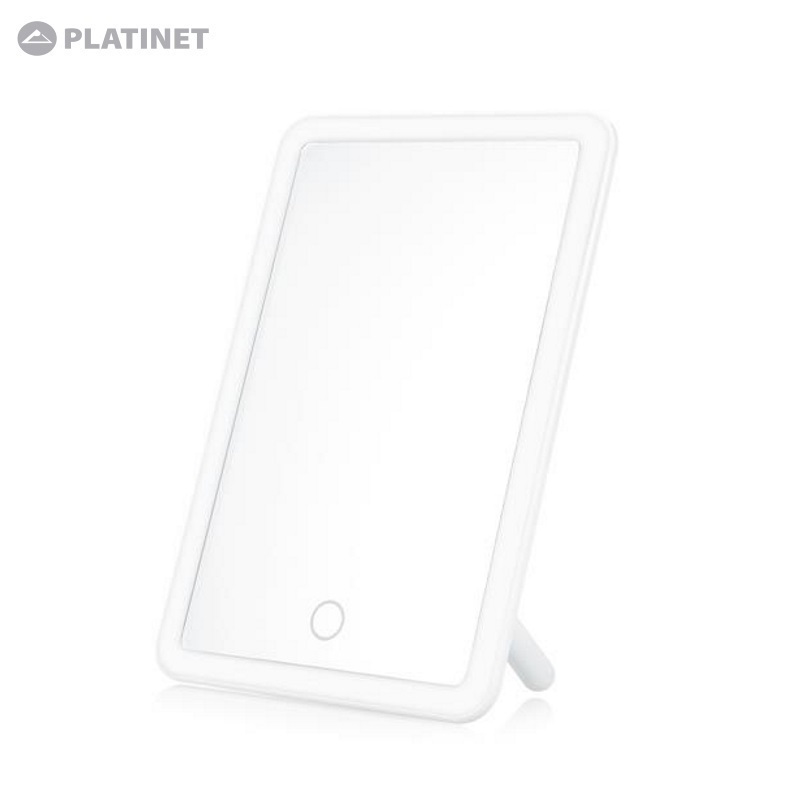 Platinet Moderns Spogulis ar LED 3W / Touch kontroli / Balta Spogulis