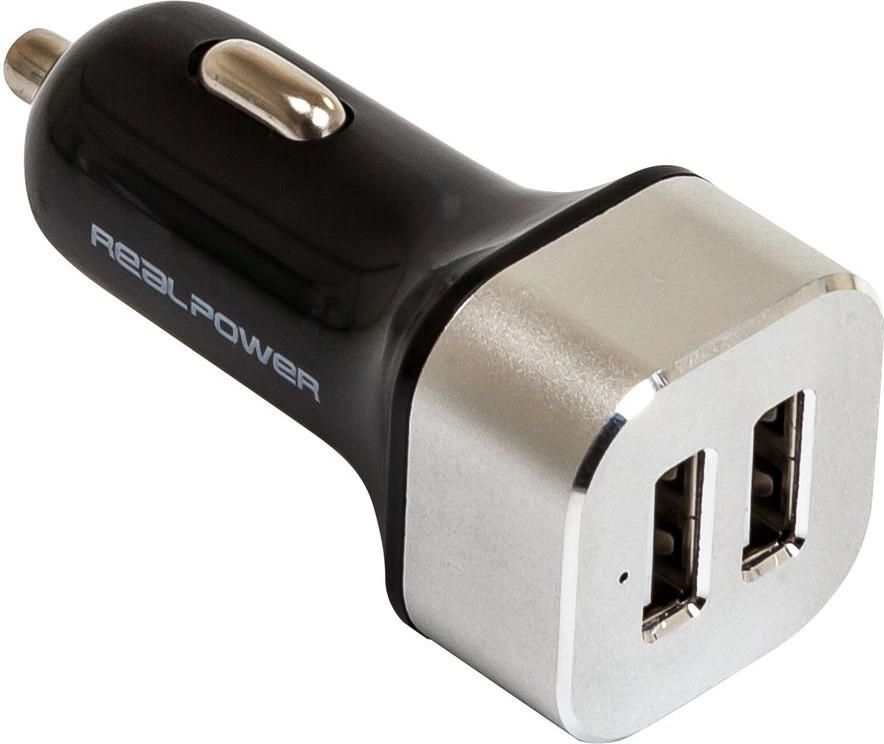 RealPower 2-port USB Car Charger iekārtas lādētājs