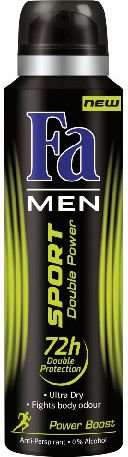 Fa Men Sport Double Power Power Boost Dezodorant w sprayu 150ml 68736763 (9000100736763)
