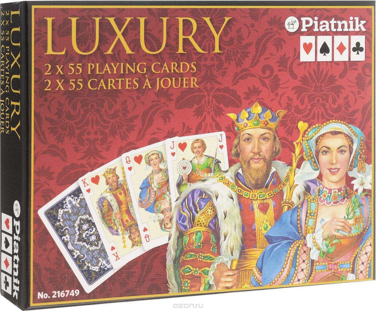 Piatnik Cards Luxury 2 decks galda spēle