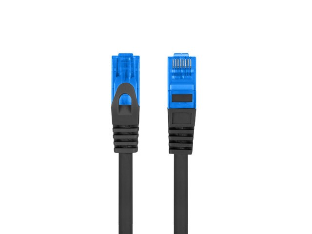 Patchcord kat.6a S/FTP CCA 5.0m czarny kabelis, vads