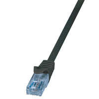 LOGILINK - Patch Cable Cat.6A 10GE Home U/UTP EconLine black 1,00m kabelis, vads