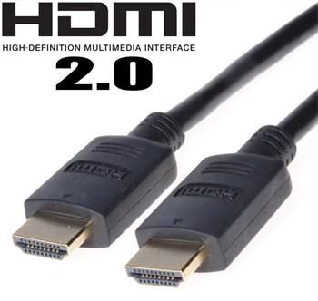 Kabel PremiumCord HDMI - HDMI 1m czarny (kphdm2-1) kabelis video, audio