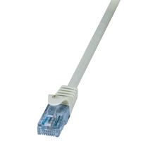 LOGILINK - Patch Cable Cat.6A 10GE Home U/UTP EconLine grey 0,25m kabelis, vads