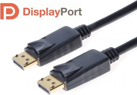 Kabel PremiumCord DisplayPort - DisplayPort 5m czarny (kport4-05) kabelis video, audio