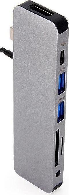 Hyper SOLO 7-in-1 USB-C HUB/4k HDMI/USB-A/SD/AJ dock stacijas HDD adapteri