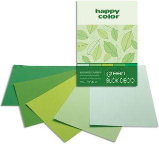 Happy Color Blok techniczny A4 20k zielony WIKR-0985771 (5905130004889)