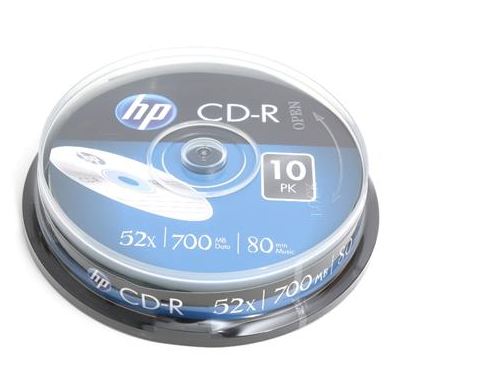 HP CD-R 700 MB 52x 10 sztuk (HPCD10) HPCD10 (14710212129330) matricas