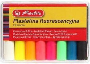 Herlitz Plastelina fluorescencyjna 8 kolorow (200280) 200280 (5901389564914) materiāli konstruktoriem