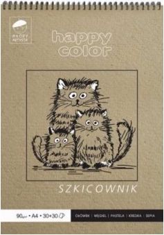 Happy Color Szkicownik A5 60k bialy STEA2168 (5905130007767)