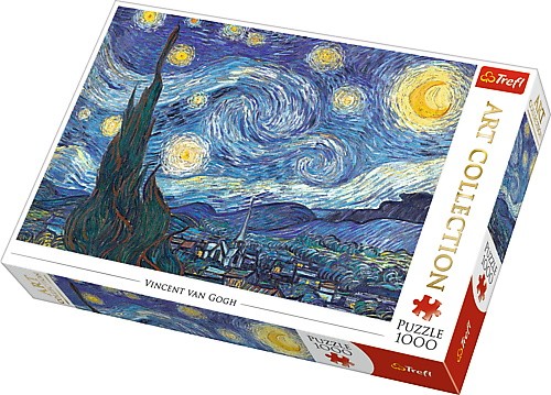 TREFL Puzzles 1000 elements Art Collection The Starry Night puzle, puzzle