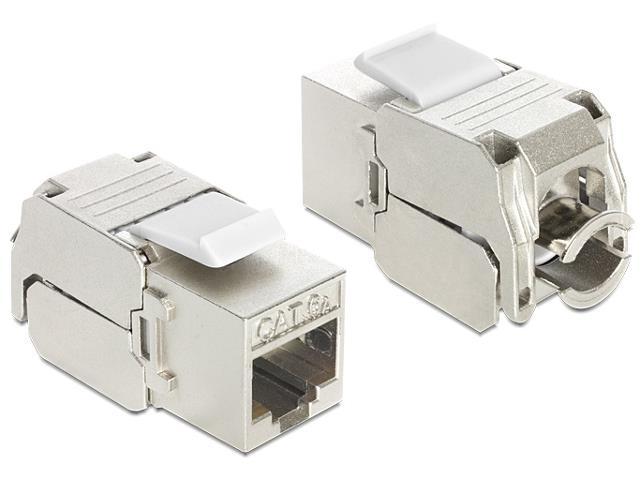 Delock Keystone Module RJ45 jack > LSA Cat.6A STP 24 pieces datortīklu aksesuārs