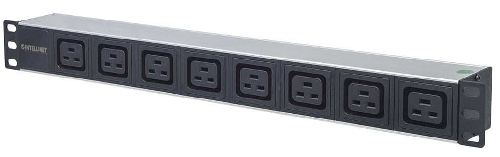 Power strip rack 1U 110V-250V/16A C19 socke nepārtrauktas barošanas avots UPS