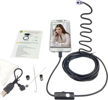 Xrec endoscope, phone inspection camera for android usb 3.5m 5.5mm (SB4615) aksesuārs mobilajiem telefoniem