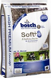 Bosch Tiernahrung BOSCH PIES 1kg SOFT KURCZAK & BANAN barība suņiem