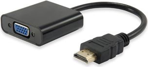 Equip HDMI-VGA Adapter with Audio black adapteris