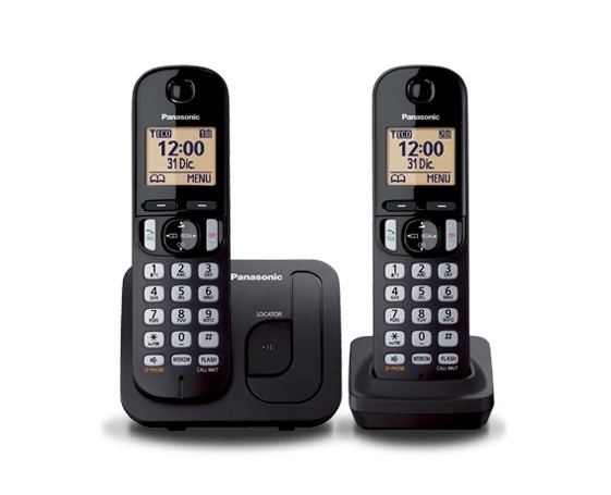 Panasonic KX-TGC212     Dect Black telefons