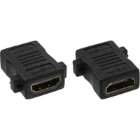 Adapter AV InLine Installation adapter HDMI A zenski - zenski pozlacany 4K2K (17600M)