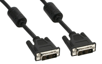 InLine 17764 DVI-D Kabel DVI-D Stecker auf DVI-D Stecker Single Link Ferritkern 3m kabelis video, audio