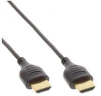 InLine 4K (UHD) Superslim HDMI Kabel, black - 1,5m kabelis video, audio