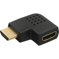 Adapter AV InLine HDMI meski - zenski boczny katowy prawy pozlacany (17600T)