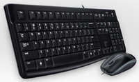 Logitech MK120 USB AZERTY Franzsisch black Tastatur (920-002539) klaviatūra