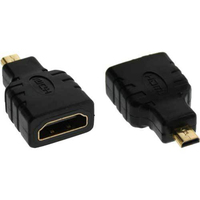 Adapter AV InLine microHDMI na HDMI Black (17690D)