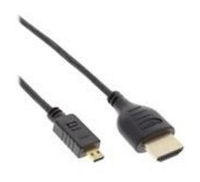 InLine 4K (UHD) Micro Superslim HDMI Kabel A an D, black - 1,5 kabelis video, audio