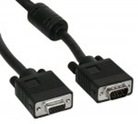 Kabel InLine S-VGA 15HD meski - zenski Black 2m (17742B) kabelis video, audio