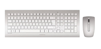 CHERRY Cherry DW 8000 RF Wireless QWERTZ Deutsch Silber, Wei Tastatur (JD-03... klaviatūra