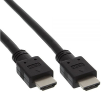 Kabel InLine HDMI -> HDMI (M/M) Black 0.5m (17655E) kabelis video, audio