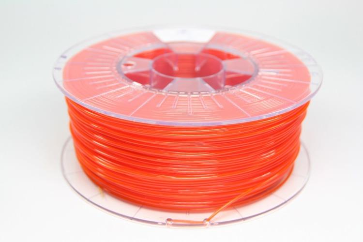 Filament SPECTRUM / PETG / TRANSPARENT ORANGE / 1,75 mm / 1 kg 3D printēšanas materiāls