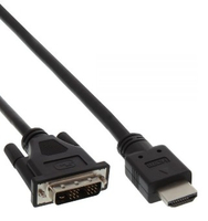 Kabel InLine HDMI - > DVI-D (M/M) Black 1.5m (17664E) adapteris