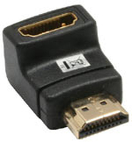 Adapter AV InLine HDMI meski - zenski katowy pozlacany, 4K2K (17600H)