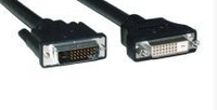 Kabel InLine DVI-D Kabel 24+1 meski - meski DVI Dual Link Balts / pozlacane koncowki 2m - markowy (17772W) kabelis video, audio