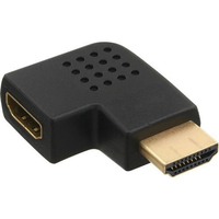 Adapter AV InLine HDMI meski - zenski boczny katowy lewy pozlacany (17600S)