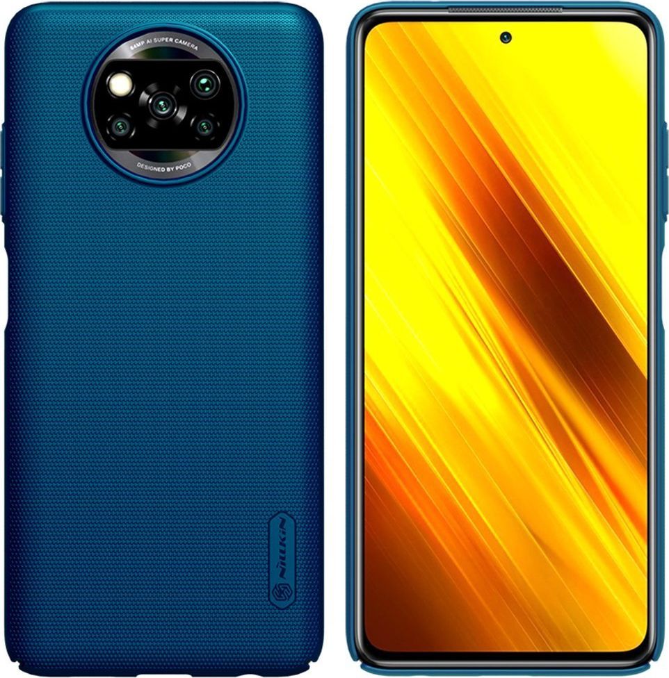 Nillkin Frosted case for Xiaomi Poco X3 NFC (Blue) maciņš, apvalks mobilajam telefonam