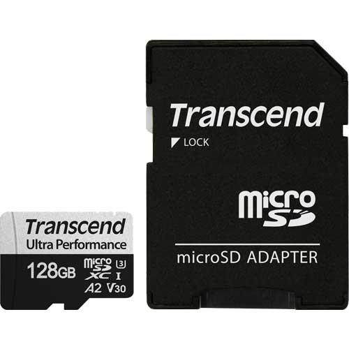 TRANSCEND 128GB microSD w/ adapter UHS-I atmiņas karte