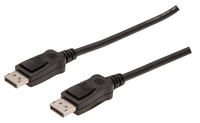Digitus DisplayPort connection cbl DP M/M. 2.0m. w/interlock. DK-340100-020-S kabelis video, audio