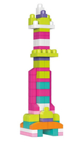 MBL Blocks 60 pcs Pink Bag First Builders bērnu rotaļlieta