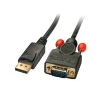 MicroConnect DisplayPort - VGA M-M 1m Supports (1920 x 1080P) kabelis video, audio