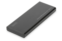 Digitus External SSD Enclosure M2 (NGFF) SATA III to USB 3.0, aluminum, black cietā diska korpuss