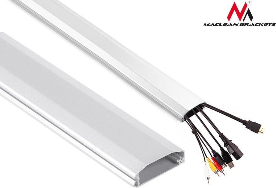 Cable cover strip white  MC-693W 60x20x750mm kabelis, vads