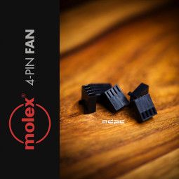 MDPC-X 4-Pin Fan Connector by Molex - black Barošanas bloks, PSU