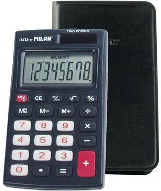 Kalkulator Milan Kalkulator 8-pozycyjny czarny WIKR-929125 (8411574027812) kalkulators