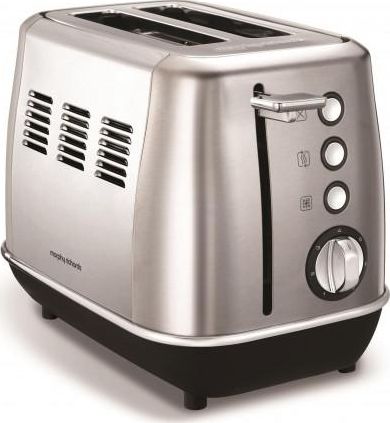 Morphy richards Evoke Toaster 224406 Power 850 W, Number of slots 2, Housing material Stainless steel, Brushed stainless steel 5011832061027 Tosteris